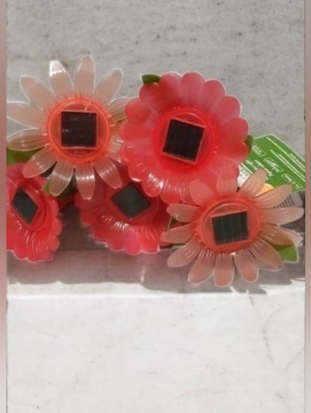 Solar Garden Flower Stakes - Orange, Red, Or Purple - Picture 5 of 5